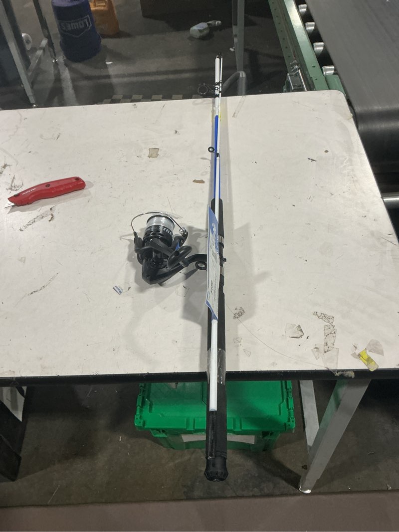 Condition photo showing As Is for shakespeare tiger spinning fishing combo, 7' medium rod, 5000 size reel