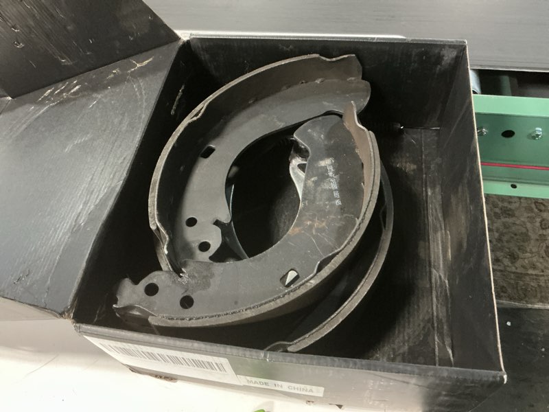 Condition photo showing As Is for EXPPOWER Rear Drum Brake Shoe Set Replacement for 2005-2008 Chevrolet GMC Silverado Sierra 1500 modles(S855)