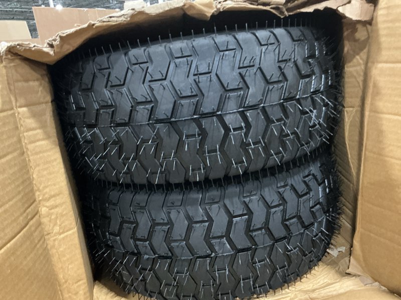 Condition photo showing New/Like New for 16x6.5-8 tubeless tire and wheel,2 pcs replacement riding lawn mower garden tractor front wheel tire with 3" offset hub, 3/4" bearing & 5/8”bearing