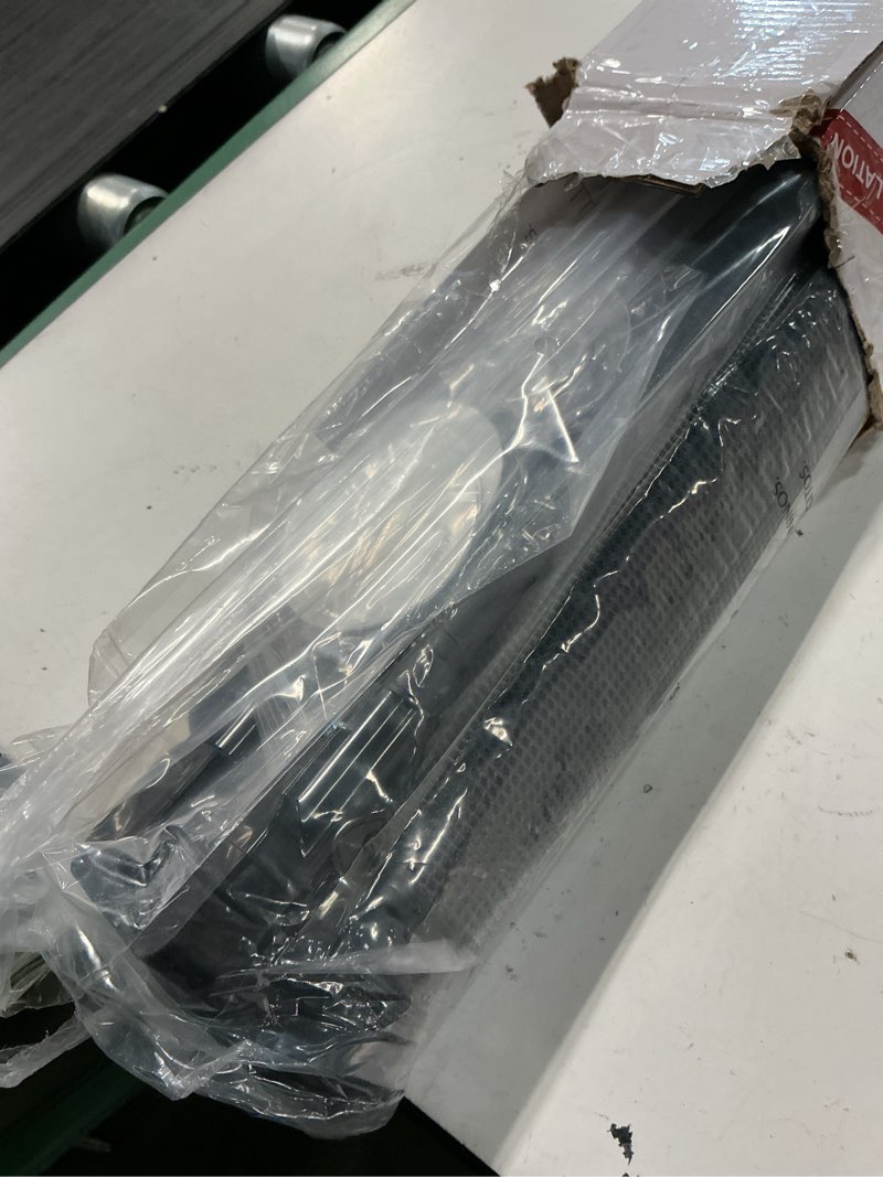 Condition photo showing Good Condition for reinforced bottom 100 inch retractable baby gates extra wide baby gate for large openings, 8 ft super long child gates for large openings, mesh retractable dog gate for doorways extra wide, black black 33" tall x 100" wide? with reinforced bar ?