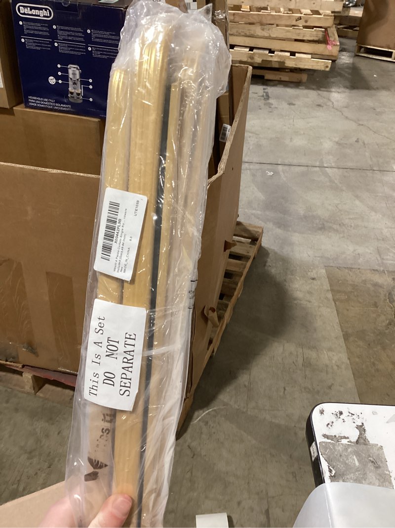 Condition photo showing New/Like New for Wesiti 4 Packs Curtain Single Rods Bulk for Windows Adjustable Tension Rod for Door Kitchen Valance Sash Curtains, Bracket and Hardware Included(48-84 Inch,Gold) 48-84 Inch Gold