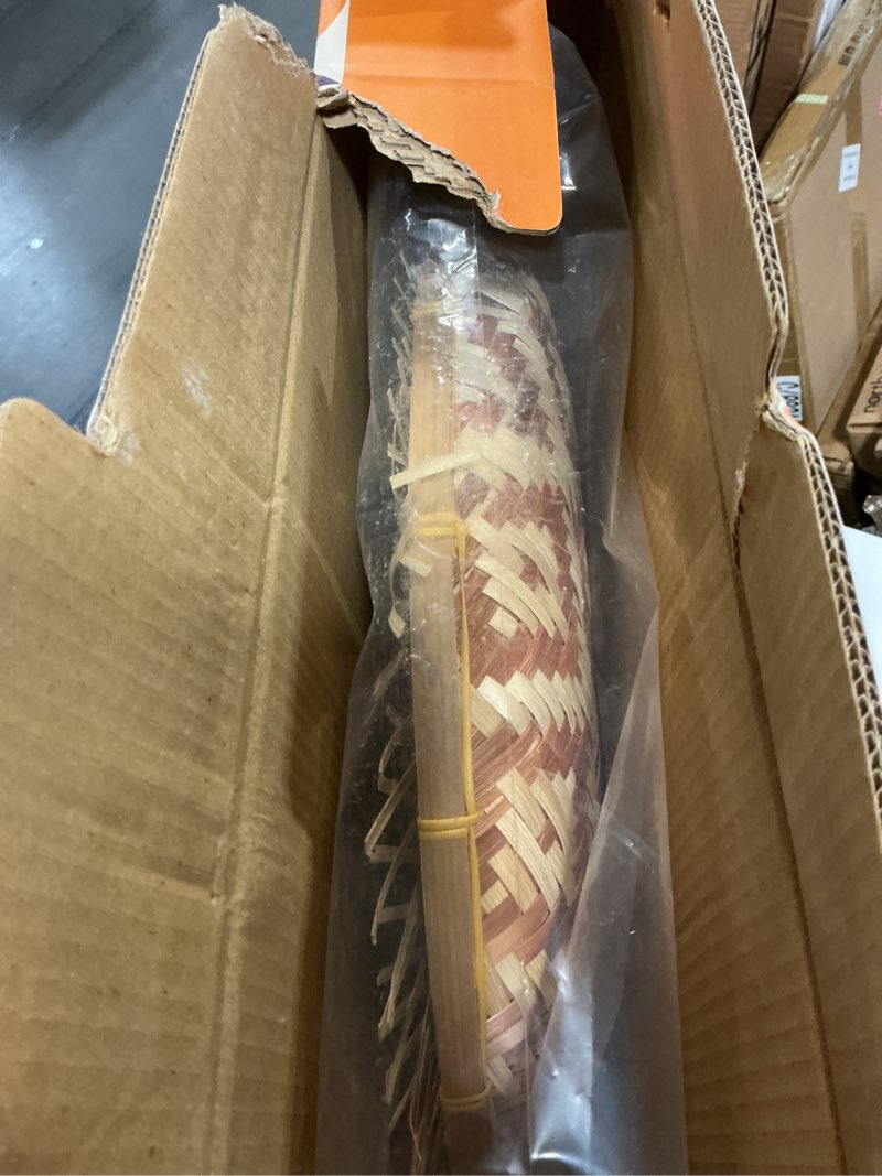 Condition photo showing New/Like New for kushimhome wall basket decor set - 18" to 9" hanging boho art, bamboo seagrass rattan woven baskets