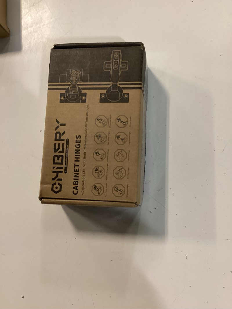 Condition photo showing New/Like New for chibery 8 pack 1-1/4" overlay 3d soft close concealed hinge for face frame door, satin nickel, hidden 105 open angle stainless steel hinge for kitchen cabinet door 1-1/4 inch overlay 8 pack