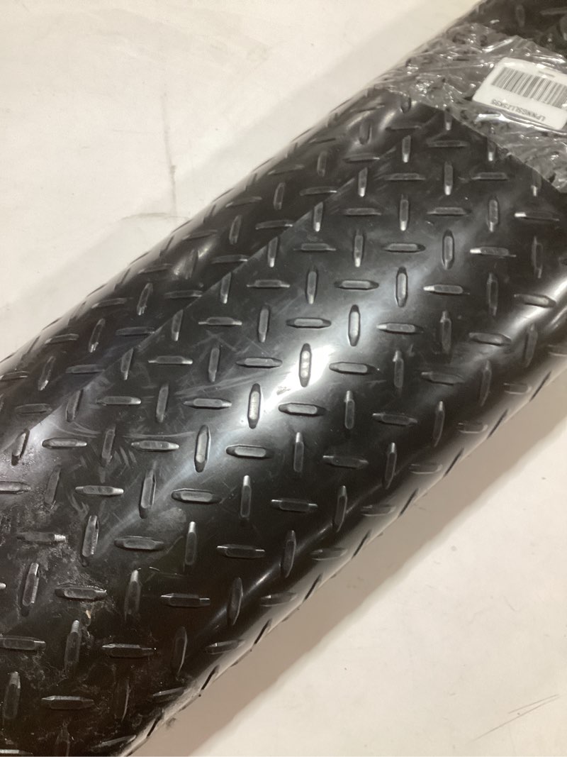 Condition photo showing New/Like New for RESILIA Heavy Duty Garage Floor Runner & Protector Mat - Slip Resistant Diamond Plate PVC Mats - Water, Spill, & Stain Resistant, Black (4 feet x 20 feet), Made in The USA 4' x 20' Black