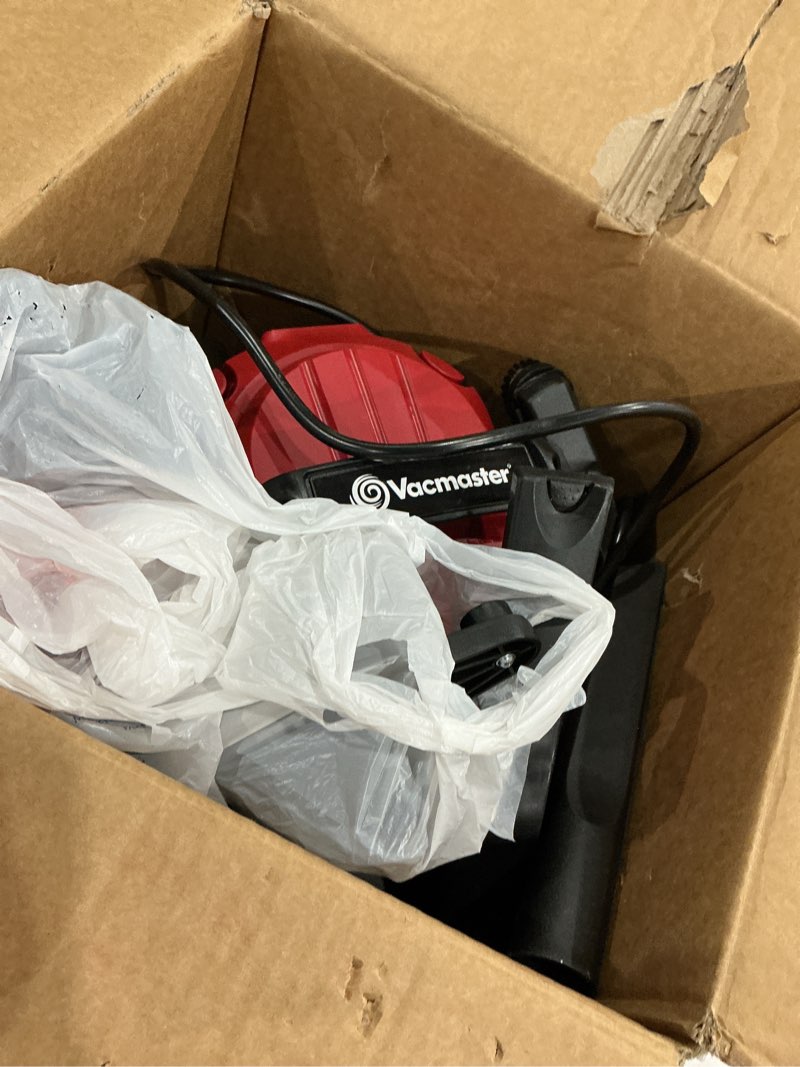 Condition photo showing As Is for vacmaster 5-gallon* 4 peak hp stainless steel wet/dry vacuum – voc508s 1101 5 gal