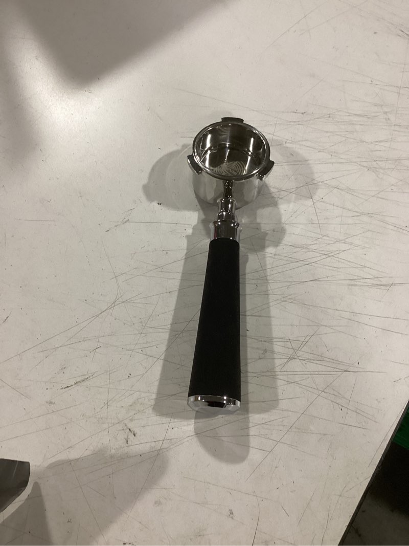 Condition photo showing Good Condition for ikape espresso 51mm portafilter, 3 ears coffee portafilter with silicone handle, compatible with 51mm delonghi ec0680, ec0685, smeg & eupa coffee machines black 51mm-3 ears