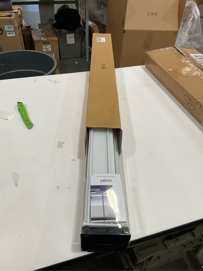 Condition photo showing Good Condition for aosky cordless zebra blinds for windows pull down roller window shades dual layer light filtering privacy for day and night, free-stop door shades for home easy to install (26" w x 72" h, white) 26"w x 72"h white