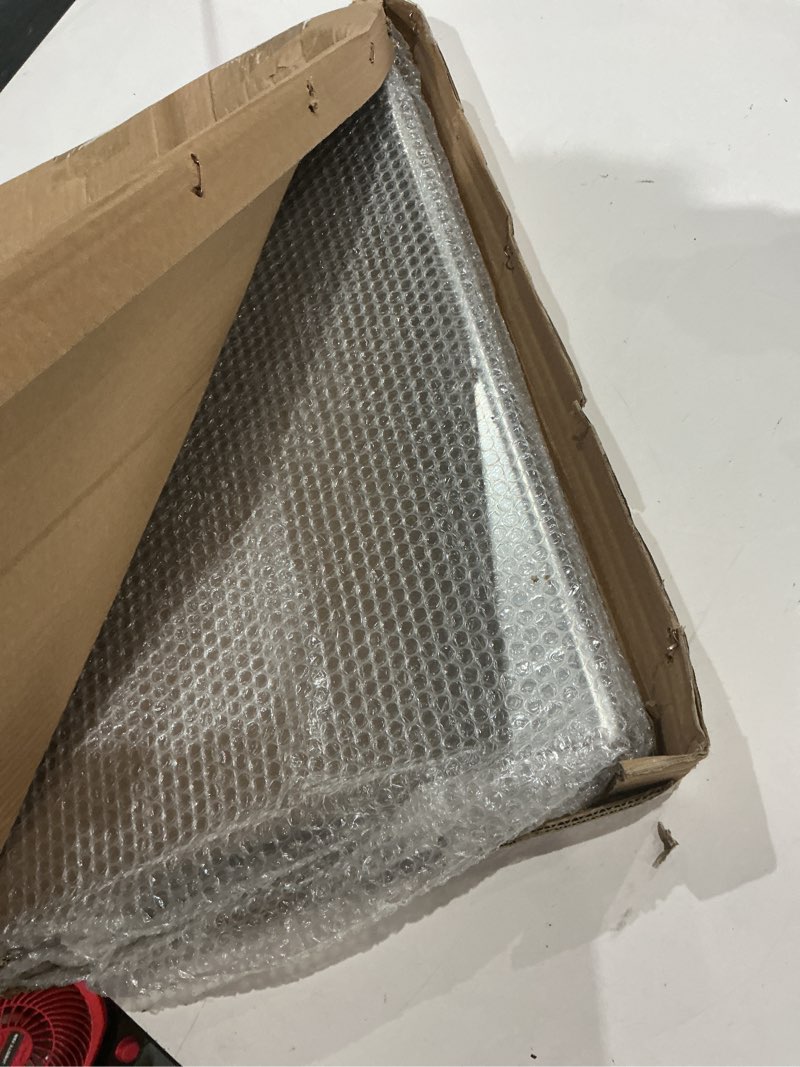 Condition photo showing As Is for stainless steel reusable litter tray compatible with petsafe scoop-free self-cleaning cat litter boxes - never absorbs odor, stains, or rusts (stainless steel litter tray) standard