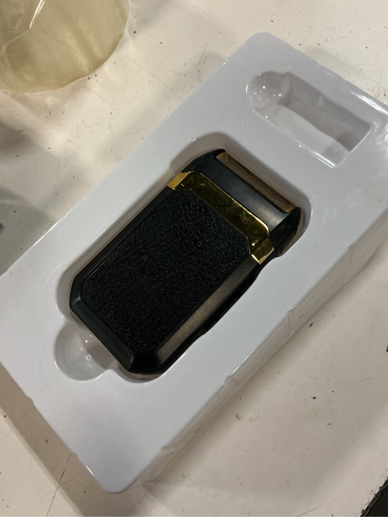 Condition photo showing As Is for cutting edge foil travel shaver - compact  hypoallergenic titanium blade  battery powered
