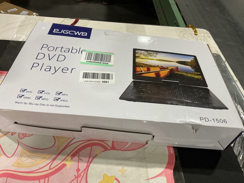 Condition photo showing As Is for 17.9" Portable TV/DVD Player Combo with 15.6" Large HD Swivel Screen,Digital TV ATSC Tuner, Built-in