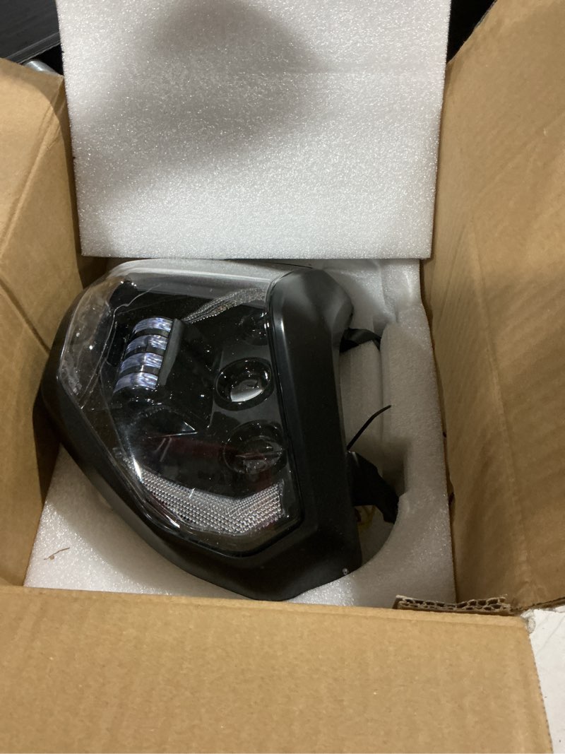 Condition photo showing Good Condition for led headlight for yamaha mt-07 mt-09 fz-09 14-19 accessories | projector head light, headlamp, front light w/drl high low beam turn signal, ip67 waterproof, plug & play, easy to install