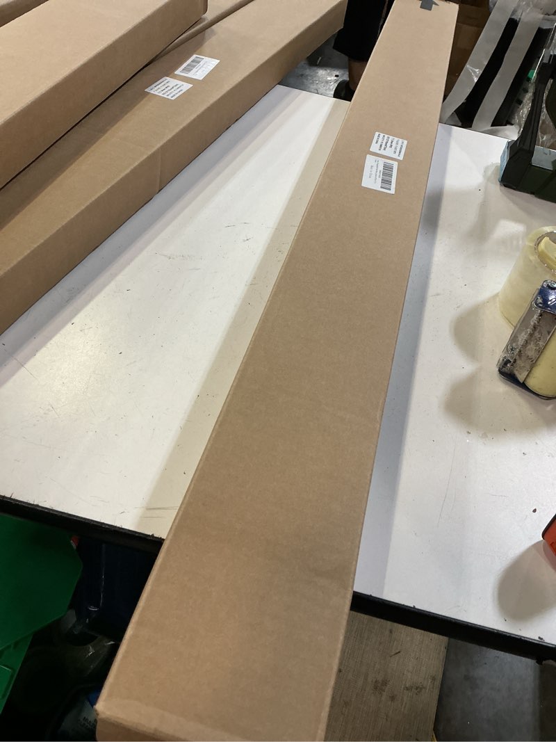Condition photo showing New/Like New for changshade 6-pack pleated paper temporary shades light filtering cut to size temporary paper blinds for indoor windows of office, bedroom, bathroom, living room, 48" w x 72" h, brown brown 48" x 72"-6pc