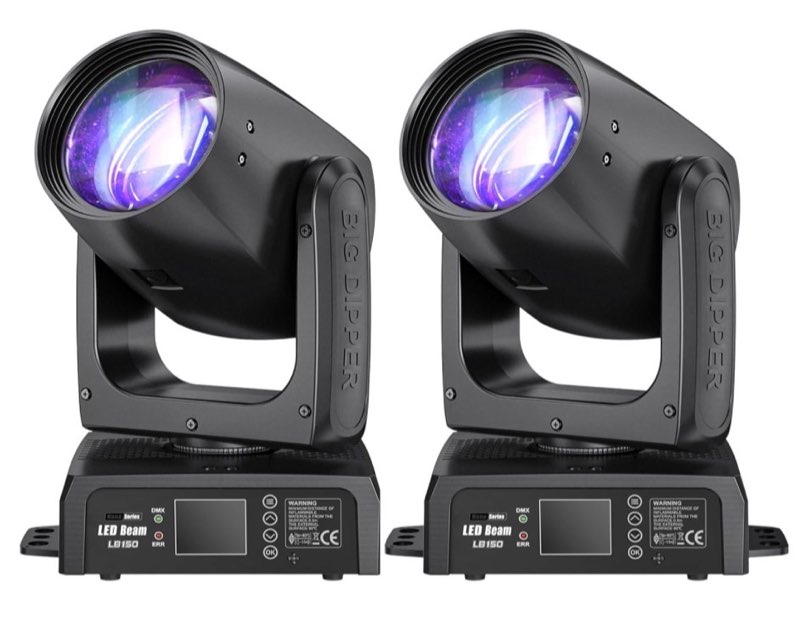 150W Moving Head Beam Light, DJ Stage Lighting with DMX512/Sound-Active/Auto/Master-Slave Modes