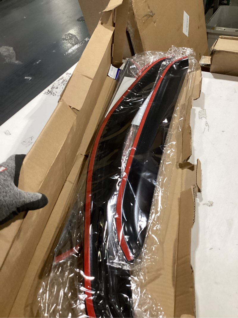 Condition photo showing New/Like New for window visors rain guards for 2007-2013 chevy silverado/gmc sierra 1500/avalanche crew cab, window vent wind deflectors visors shades for 2007-2014 silverado/sierra 2500hd-3500hd/suburban/yukon xl 2007-2013 silverado/sierra crew cab