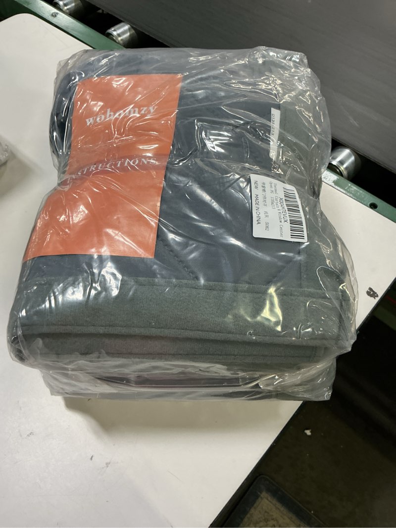 Condition photo showing New/Like New for Wohomzy Thermal Door Curtain Fits Doors Size 50"x82"?Curtain Size 53"x84", Magnetic Insulated Curtain Center Open, Visible Panels,Keep Warm in Winter Cool in Summer, Waterproof Oxford Cloth Pure Gray