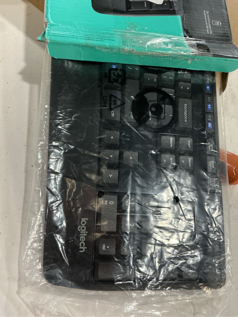Condition photo showing New/Like New for logitech k345 wireless keyboard - full-sized keyboard with palm rest, 2.4 ghz wireless usb receiver - for pc, laptop keyboard 1 pack