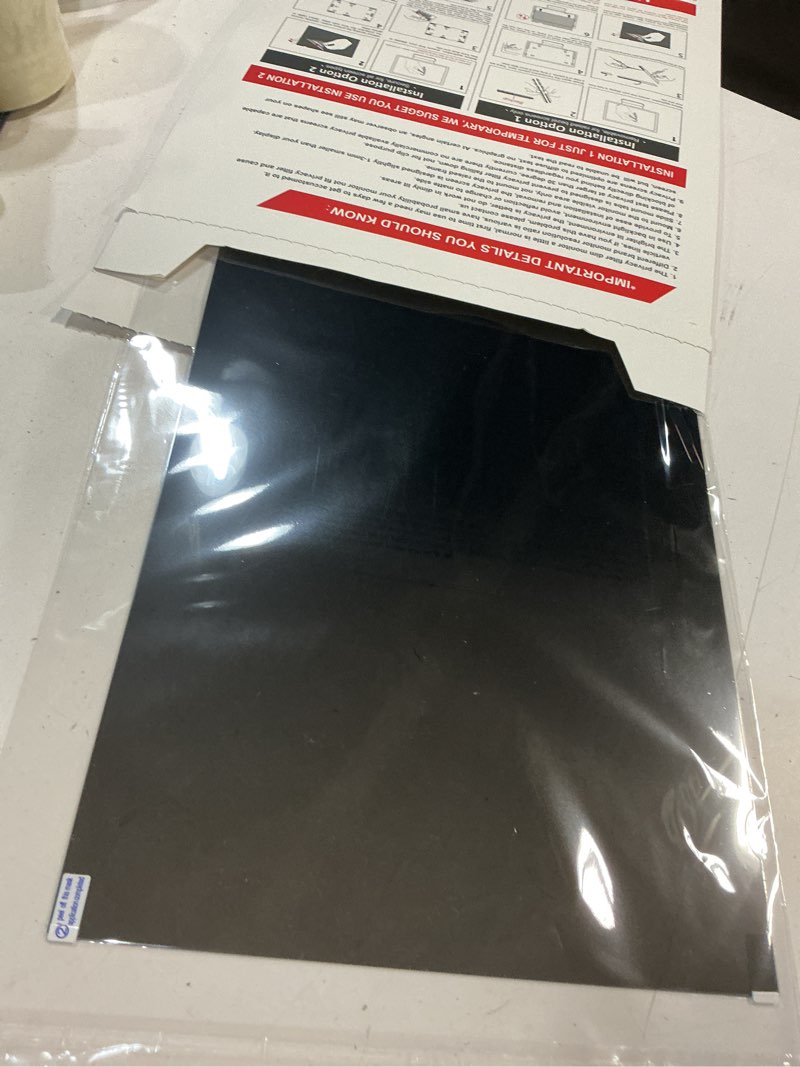 Condition photo showing Good Condition for computer privacy screen filter for 21.5 inch 16:9 widescreen monitor, anti-spy/anti glare protector office accessories - wxh: 18 3/4" x 10 9/16" (476mm x 268mm)