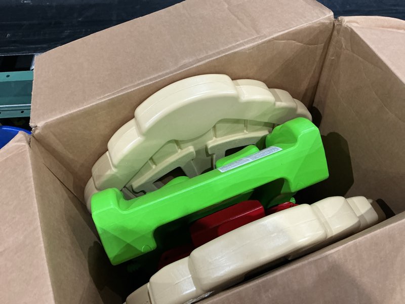 Condition photo showing Good Condition for little tikes hide and seek climber red/cream/green, 1 - 4 years