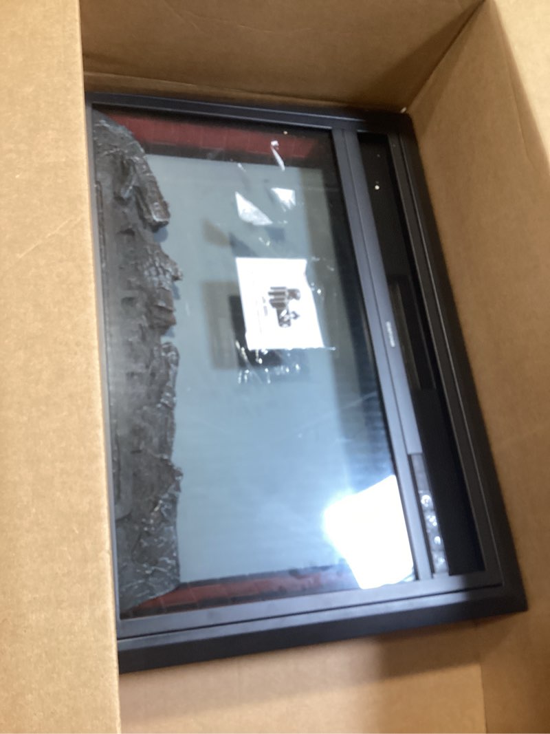 Condition photo showing Good Condition for similar to electric fireplace, 28\" electric fireplace inserts, recessed fireplace heater with remote control, adjustable flame colors, timer&overheating protection, 750/1500w 28\" insert