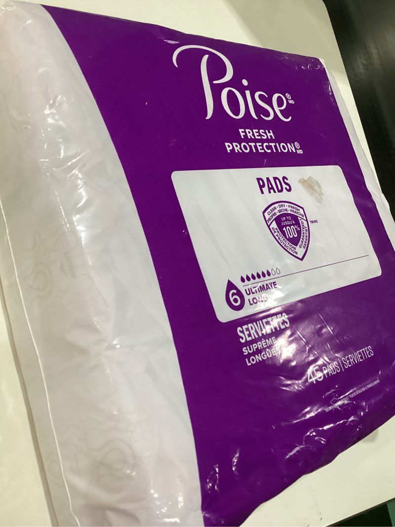 Poise pads 45 count