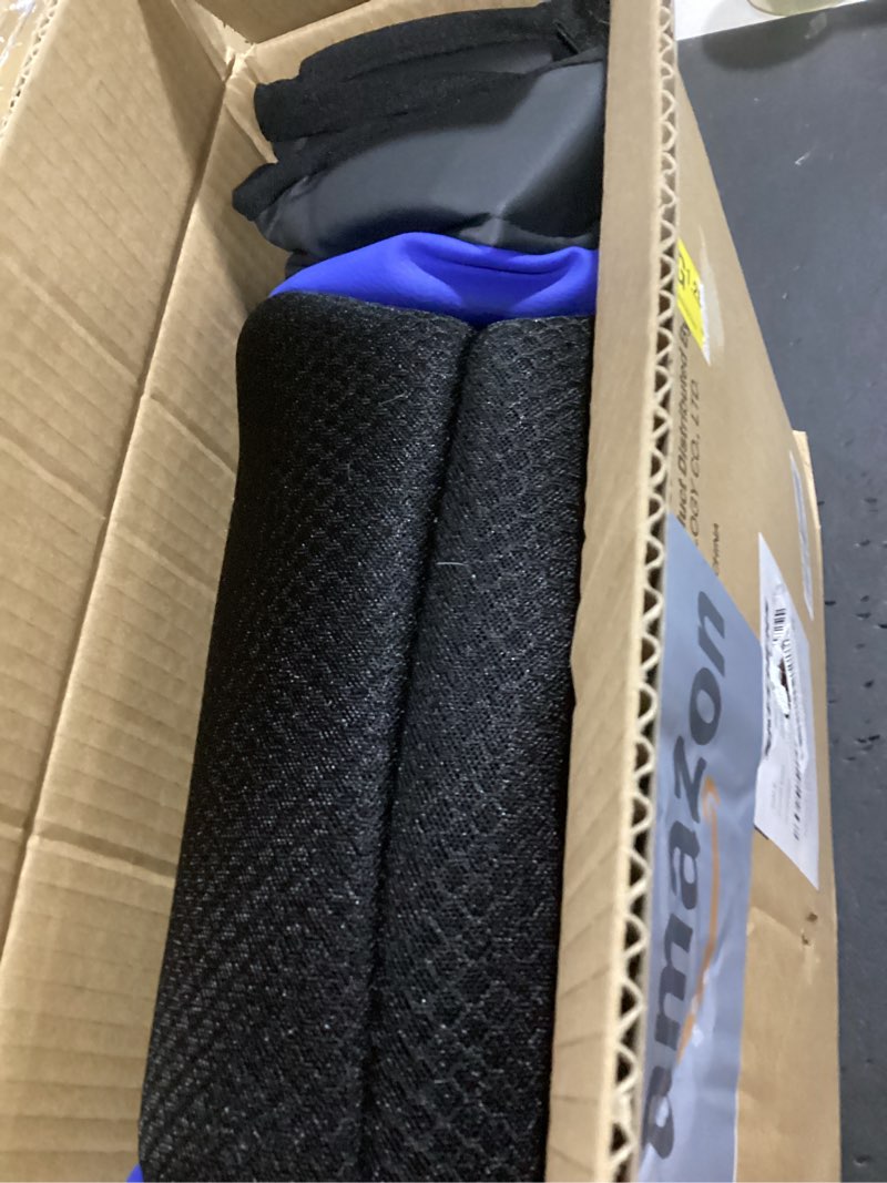 Condition photo showing Good Condition for skechers memory foam car seat covers, air cool mesh thick seat covers,car seat covers front seats airbag compatible, automotive comfort & protection for most cars, vans,trucks, suvs,blue two front black/blue