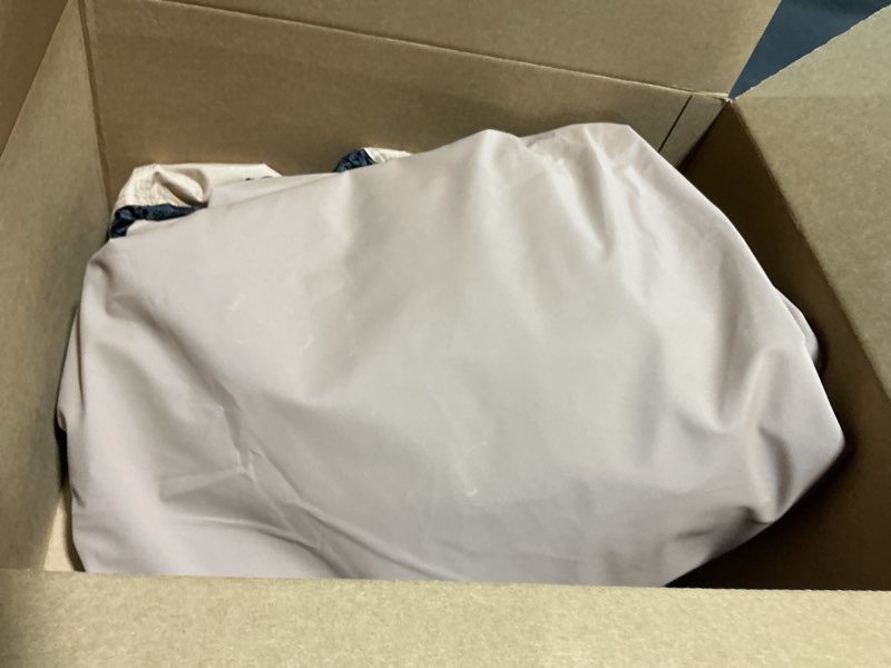 Condition photo showing Good Condition for ULTCOVER Rectangular Patio Heavy Duty Table Cover - 600D Tough Canvas Waterproof Outdoor Dining Table and Chairs General Purpose Furniture Cover Size 88L x 62W x 28H inch Rectangular 88"(L)x62"(W) Brown