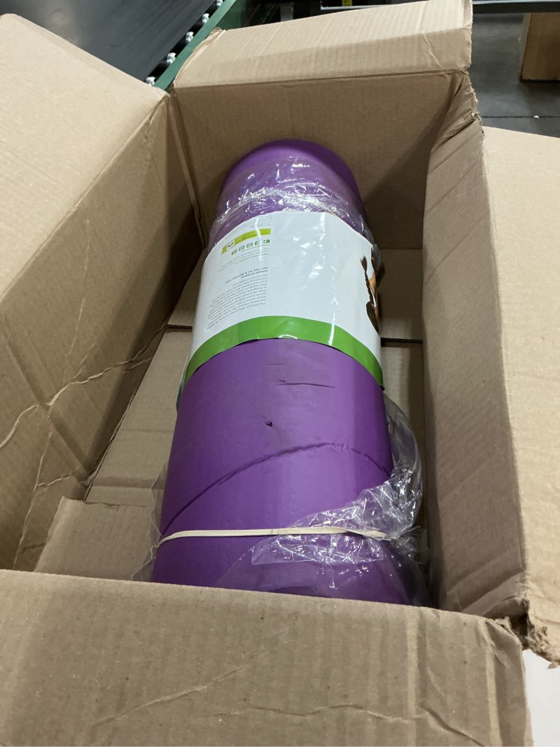 Condition photo showing Good Condition for gaiam yoga mat, pilates & exercise mat, thick 2/5" (10mm) workout mat with easy-cinch carrying strap for home & gym workouts purple 2/5" (10mm)