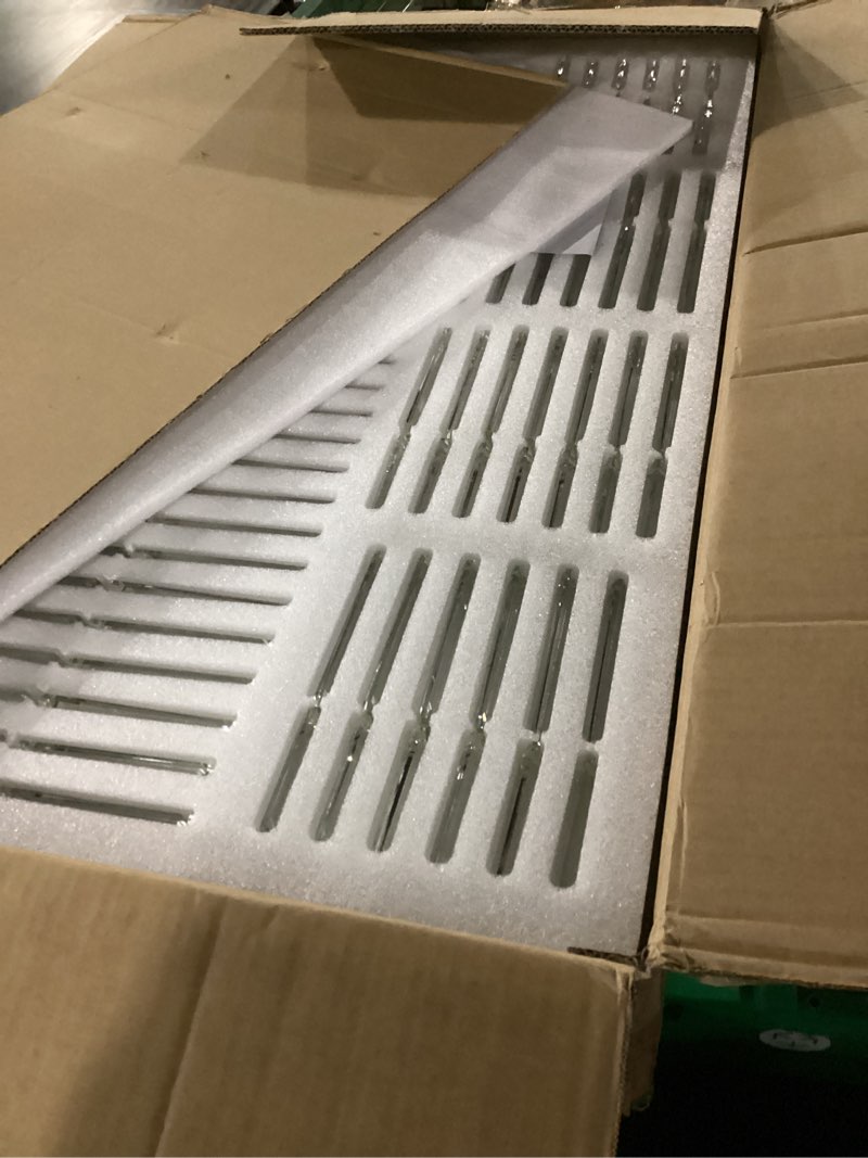 Condition photo showing New/Like New for Gold Crystal Chandelier for Dining Room, 16-Light Luxury Rectangle K9 Crystal Hanging Ceiling Light,L35.4 xW15.7 xH9.8 Kitchen Island Light Fixture,Adjustable Chain Brass Gold L35.4"xH9.8"