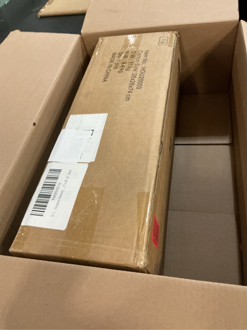 Condition photo showing New/Like New for memory foam mattress, twin size 6 inch tri-fold mattress, handles and non-slip bottom, mattress topper with washable cover, foldable bed for yoga, living room, camping, 75"x 38" x 6", black twin 6 inch