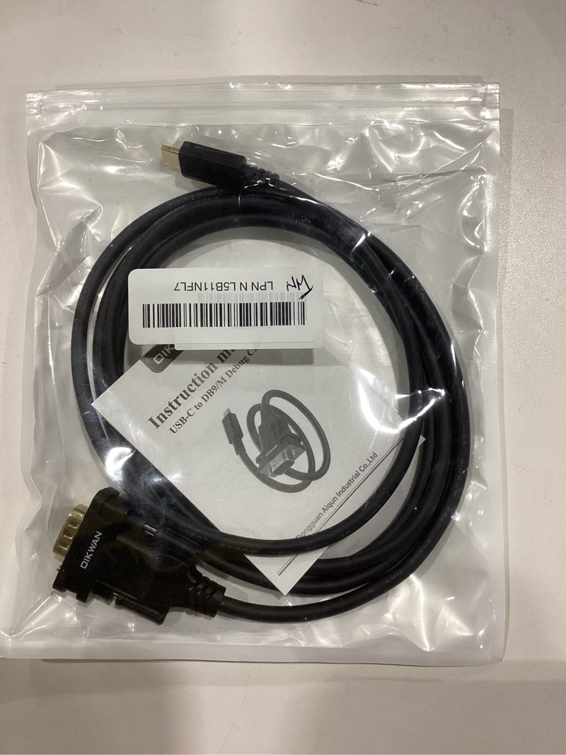Condition photo showing Good Condition for DriverGenius SerialPulseX USB to Serial RS232 DB9 Adapter Cable with 9 x LED Indicators - Prolific PL2303GC - Compatible with Windows 11, macOS 15, Linux (USB232A-E-A, 3ft/1m) 1 Pcs/Pack, (9xLED, A)