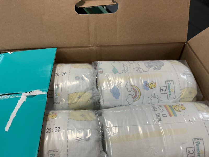 Condition photo showing Good Condition for Pampers Swaddlers Diapers, Size 2 (10-22 lbs), 148 Count, Absorbent, Keeps Baby Dry and Comfortable, Skin Safe Disposable Baby Diaper Size 2 148