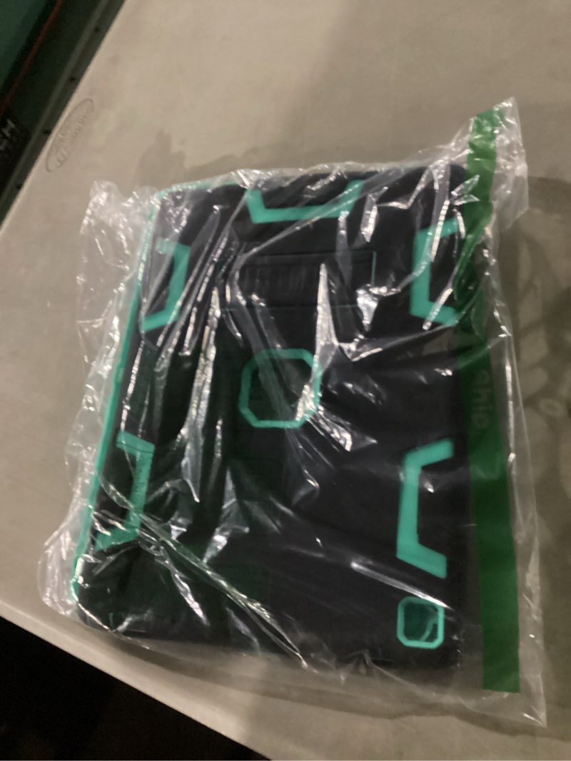 Condition photo showing New/Like New for iPad 2 Case,iPad 3 Case,iPad 4 Case, AICase Kickstand Shockproof Heavy Duty Rubber High Impact Resistant Rugged Hybrid Three Layer Armor Protective Case with Stylus for iPad 2/3/4 (Black+Mint Blue)