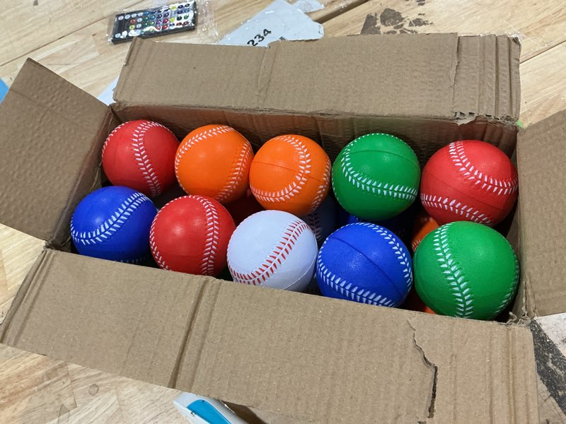 Condition photo showing Good Condition for magicorange baseball,foam baseballs training baseballs unmarked practice baseball for hitting, soft toss, batting, fielding, pitching colorful 60 pack