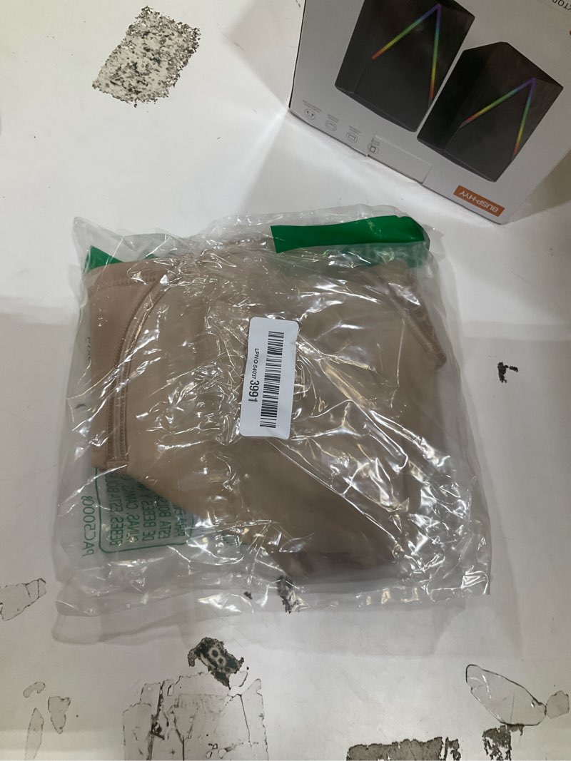 Condition photo showing New/Like New for vanity fair women's beauty back smoothing minimizer bra, minimizes bust line up to 1.5", non padded cups up to h 42d damask neutral