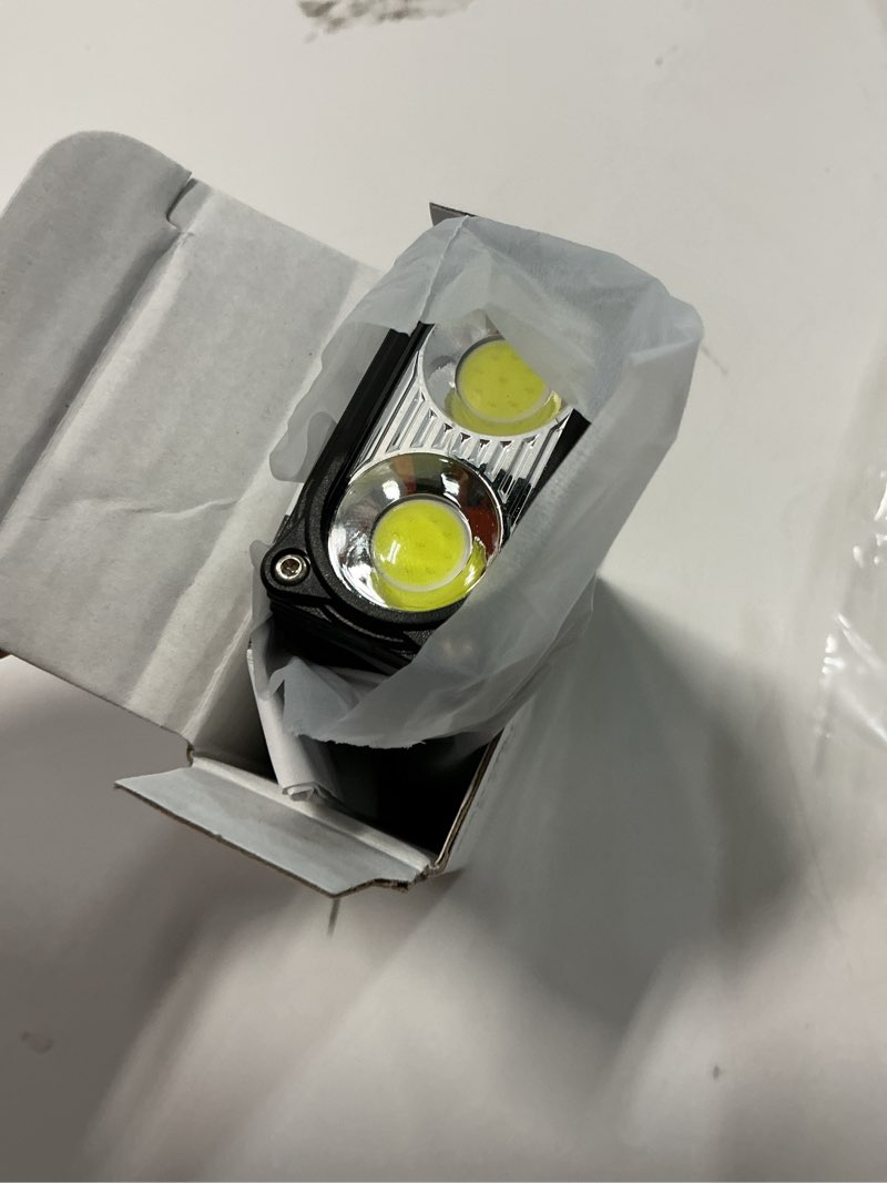 Condition photo showing New/Like New for WARSUN DC08 Swivial LED Flashlight Rechargeable, 800 Lumens Mini Work Lihgt, Small EDC Flashlight Clip On with Back Clip, Magnetic Flashlight, for Emergency, Walk Dog, Working, Hiking, Camping Black