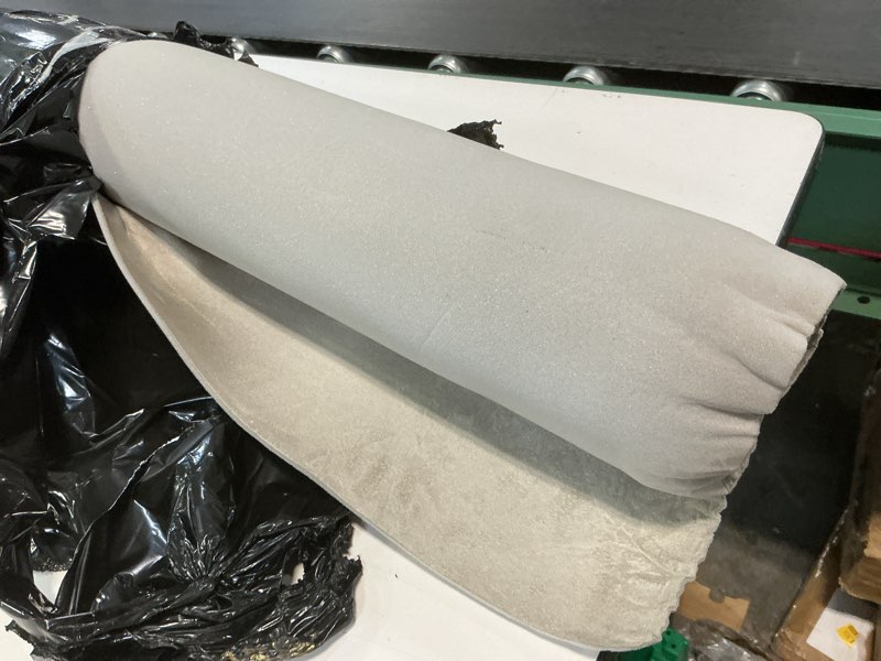 Condition photo showing As Is for suede headliner fabric with foam backing material - automotive/home micro-suede headliner flame retardant fabric for car replacement/repair/diy (beige 85 * 60 inch) beige 85*60 inch ( similar