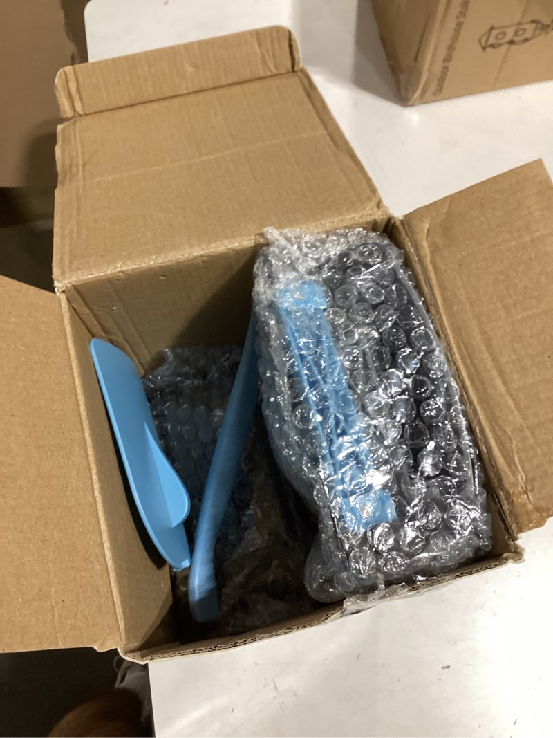 Condition photo showing As Is for once for all upgrade safe mandoline slicer plus, biger size, adjustable vegetable food chopper potato fries cutter, detachable blade, kitchen chopping artifact, gift (skyblue)