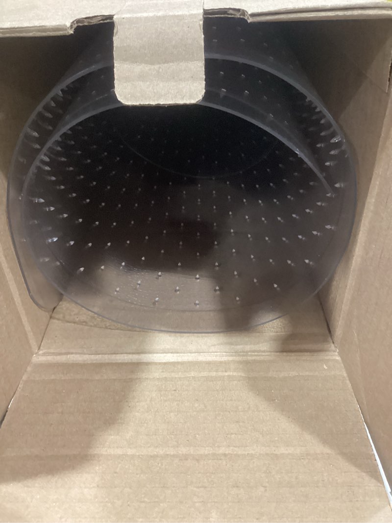 Condition photo showing New/Like New for amazon basics office chair mat for low pile carpeted floors with lip, 36" x 48", clear 36” x 48” with lip