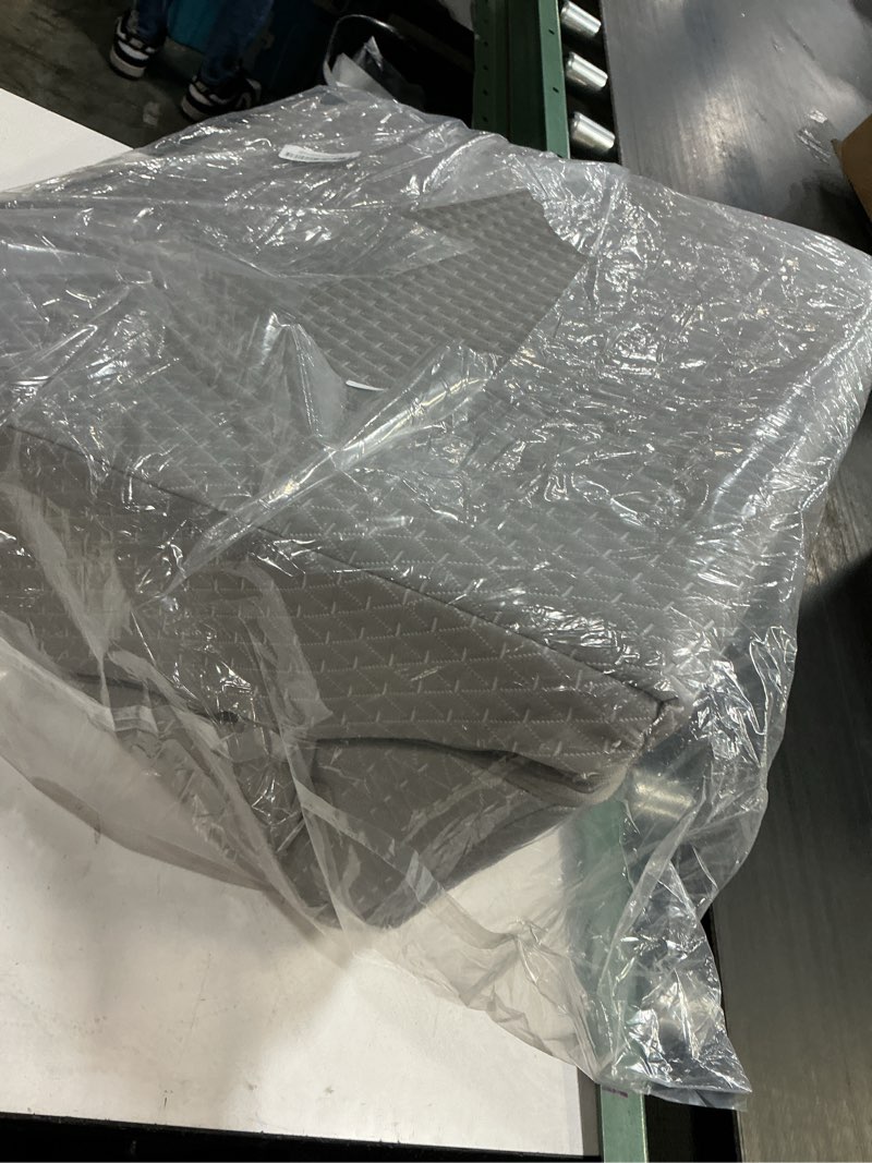 Condition photo showing Good Condition for ruqmuis bed wedge pillow for sleeping, 9&12 inch adjustable wedge pillow set for after surgery, triangle pillow for back pain relief, leg support, acid reflux, gerd, grey grey adjustable 9&12 inch + no head pillow