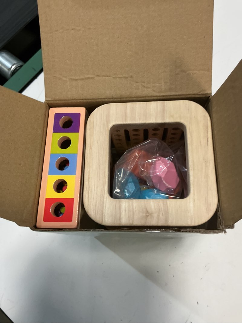 Condition photo showing Good Condition for montessori wooden board games for kids 3-8 years: 40 colorful wooden sticks 12-sided dice game math educational toys, fine motor skills toys for 5 year old, family games for kids and adults