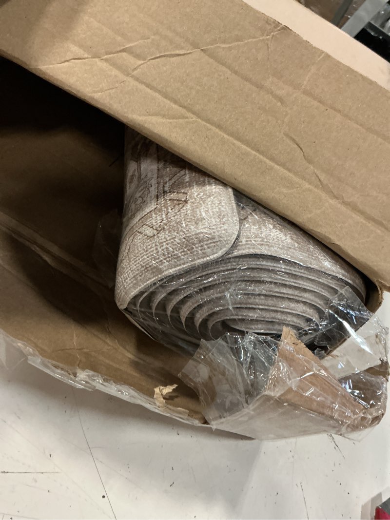 Condition photo showing Good Condition for color&geometry kitchen floor mats anti fatigue, cushioned boho rugs,waterproof non slip kitchen runner for sink, standing mats for office,24"x87",beige 2' x 7'3" (rectangular) boho-beige