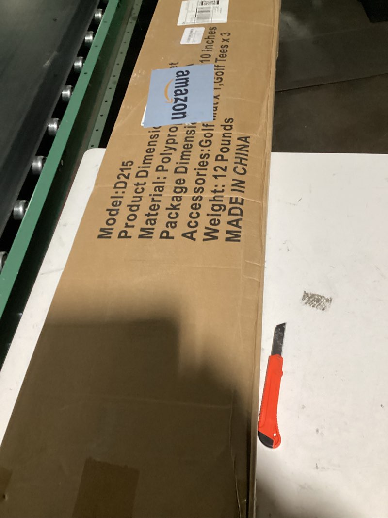 Condition photo showing Good Condition for integrated 6x4ft 26mm-31mm golf mat with ball tray, thickening golf mats practice outdoor & indoor, artificial turf matt with 3 tees for hitting, driving chipping, swinging 6x4ft-31mm