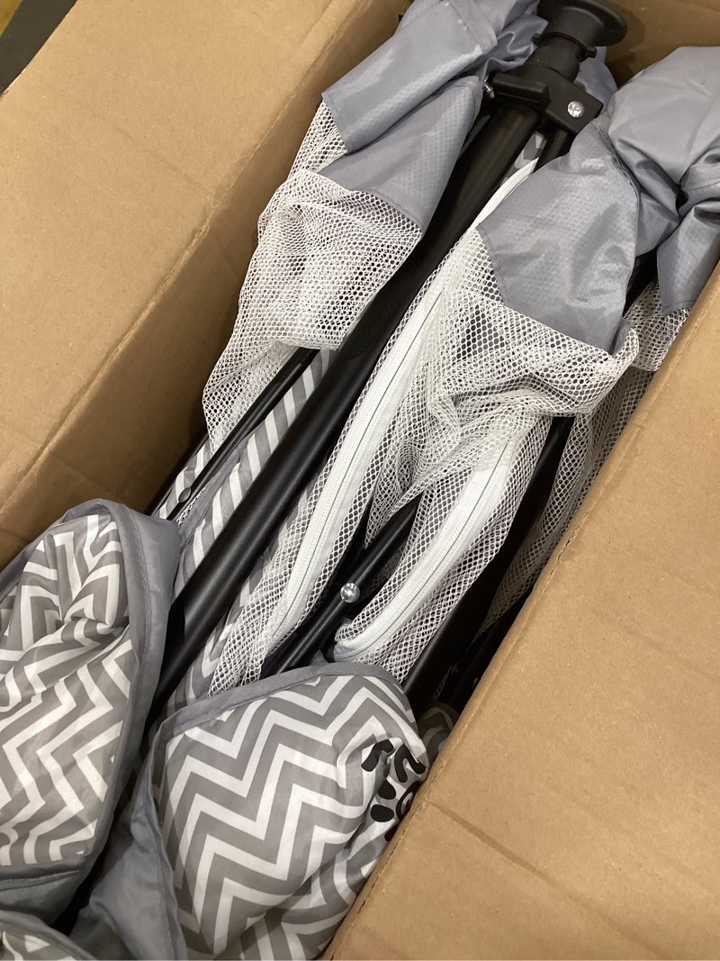 Condition photo showing Good Condition for Taleco Gear Foldable Baby Play Pen with Mat, 50''x50'' Playpen for Babies and Toddlers, Playpen for Baby with Gate, Breathable,Foldable Travel Play Pen with 50 Ocean Balls 50*50 Black