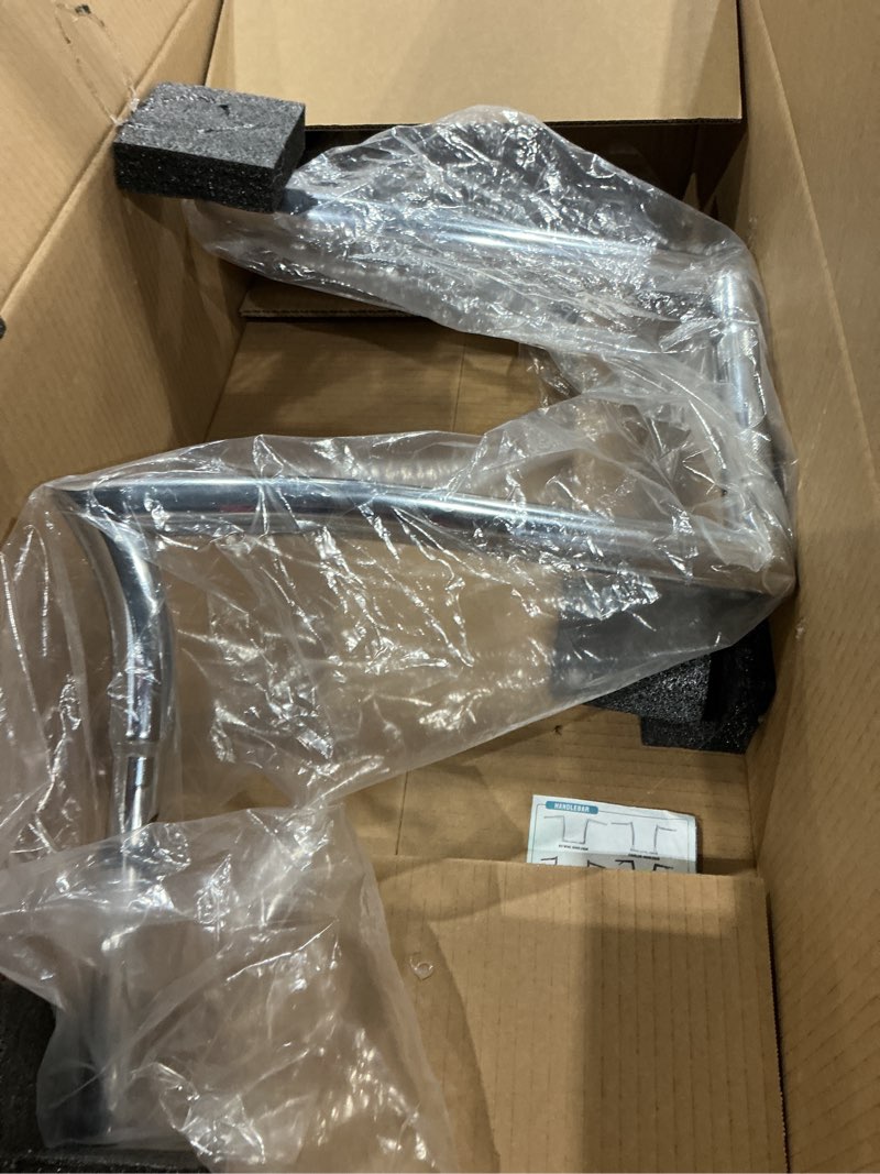 Condition photo showing Good Condition for mokitdora sportster dyna 12” rise ape hangers 1.25” fat 1" clamp handlebar meathook bars for harley xl 883/1200,1994-up road king & 1998-2013 road glide, chrome 12 inch chrome