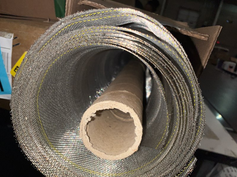 Condition photo showing As Is for mesh roll