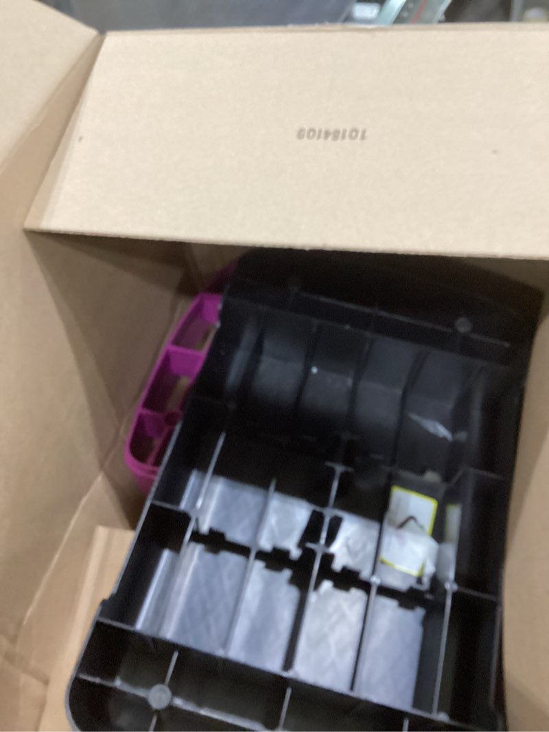 Condition photo showing As Is for Yes4All 18.9" Aerobic Exercise Step Platform with 2 Risers, Adjustable Height Workout Stepper 3" 5.1" for Home Gym D. Purple/Black