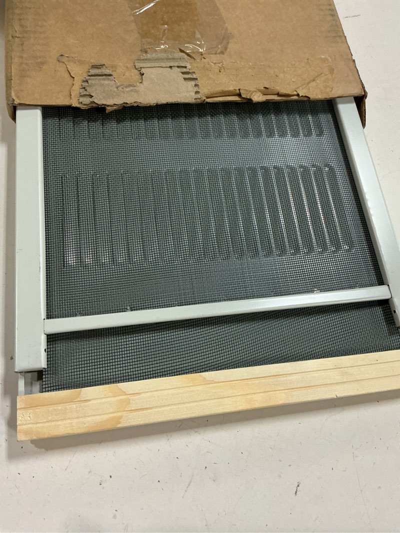 Condition photo showing New/Like New for frost king aws1207sp wb marvin ventilators with screens, 10" high, fits 21-37" wide, white 10" high x fits 21-37" wide - ventilator