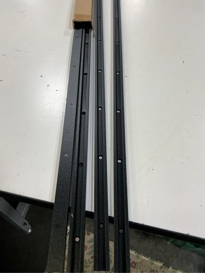Condition photo showing Good Condition for hot favorable aluminum 48" t-track for woodworking â€“double cut profile universal with predrilled mounting holes -woodworking and clamps-fine sandblast black anodized 4pk