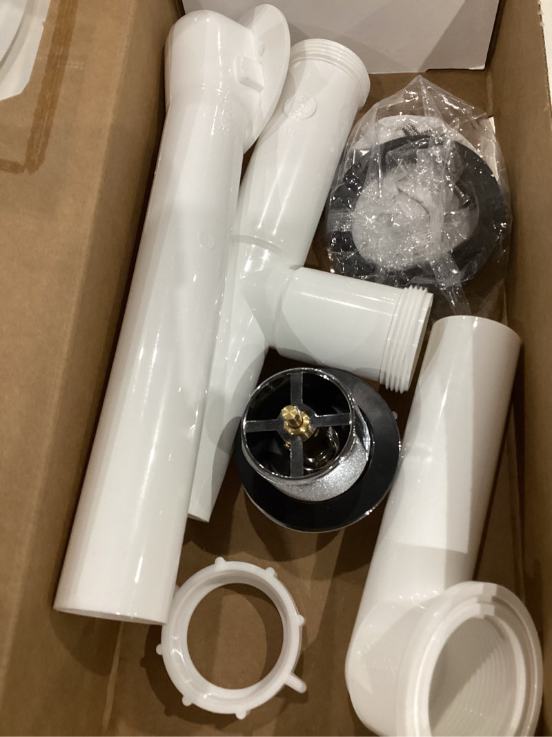 Condition photo showing Good Condition for  dearborn 1-1/2-in polished chrome push n' pull white/polished chrome push-pull drain with