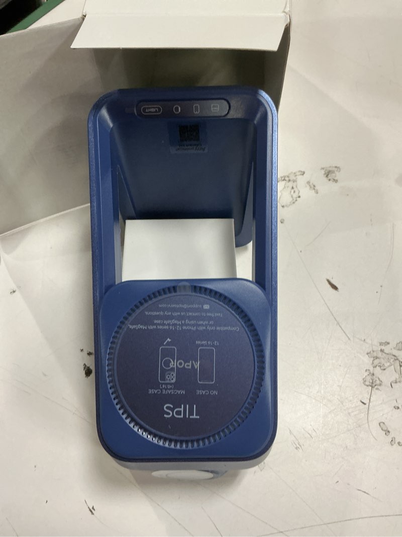 Condition photo showing New/Like New for Apor 3 in 1 Charging Station for iPhone, Magsafe Wireless Charger with Cooling Fan for iPhone 17 16e 16 15 14 13 12 Series & Apple Watch Charger, Wireless Charging Station for AirPods 4/3/Pro (Blue)